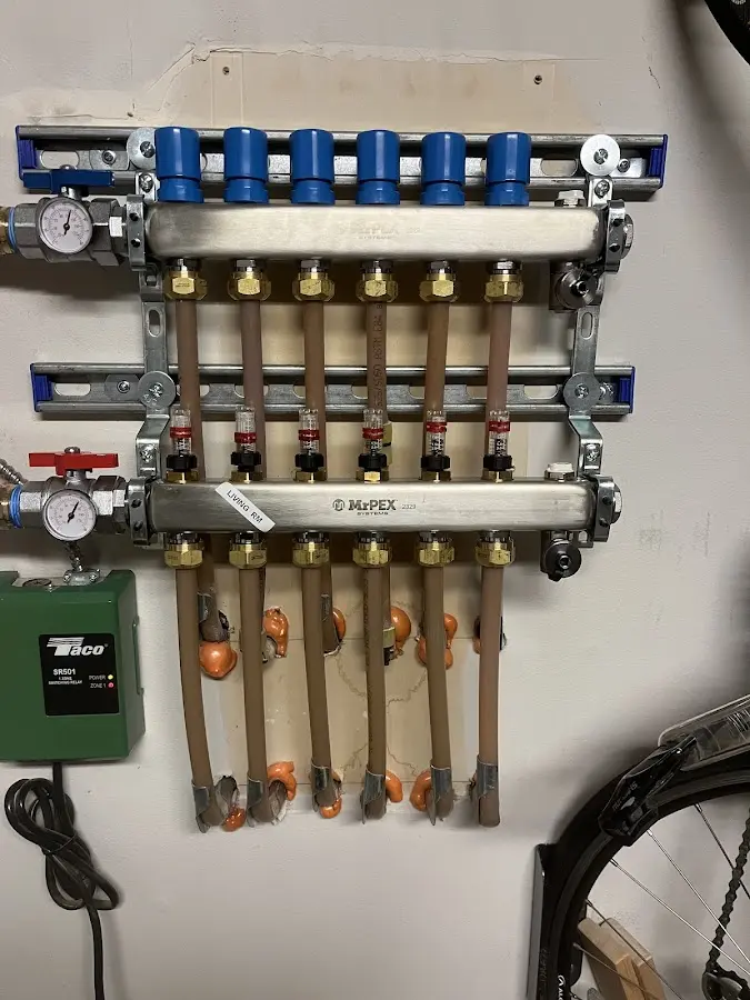 Plumber performing Gas Line Installation at a residential property in Hermiston